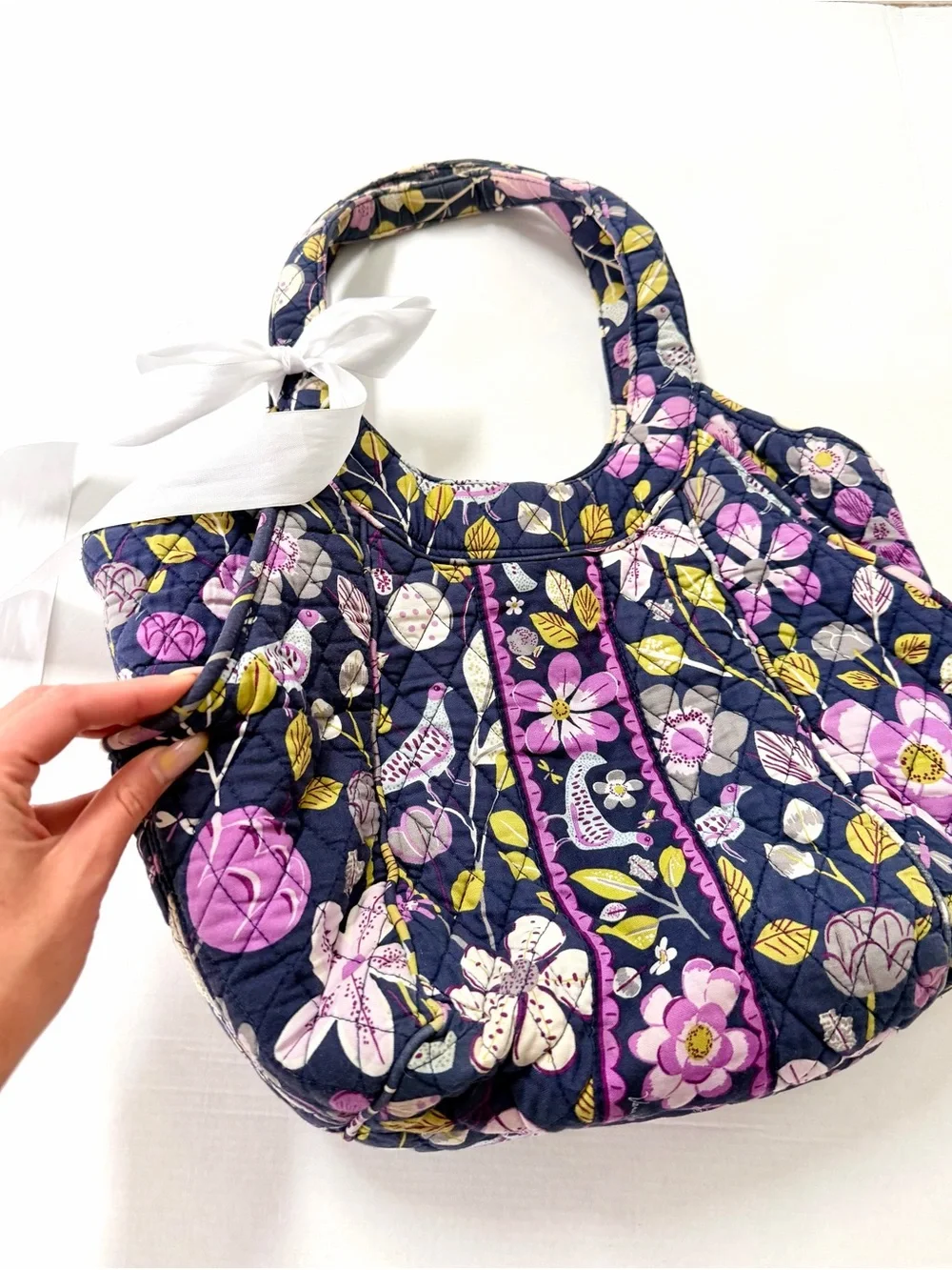 Vera Bradley Floral Nightingale Y2K Cottagecore Coquette Retired Tote Bag